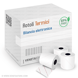 Rotoli carta termica 62x50 per Bilancia mm 62 x 50 metri - Foro 12 (50 pz.) Image 0