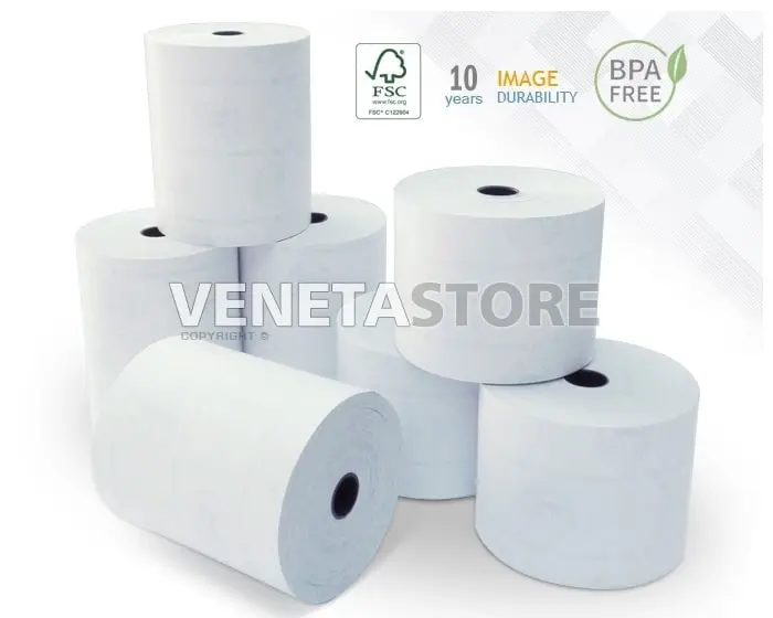Rotoli Carta Termica Omologata 57x30 metri Venetastore