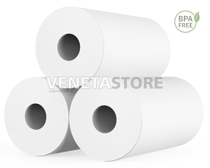 16 Rotoli Di Carta Per Stampante Termica Mini Carta Adesiva Termica Per  Stampante Portatile Mini 57x25mm Per Vari Tipi Di Stampanti Adesivi Senza  Inchiostro