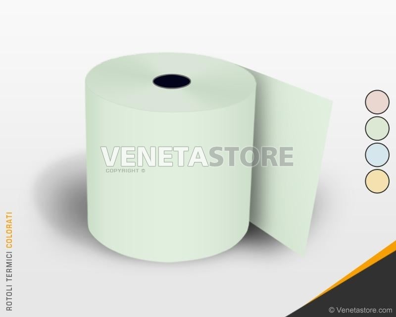 Rotoli termici 57x35 colorati mm 57 x 35 metri (conf. 50 pz.)