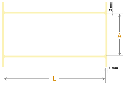 Dimensione etichetta